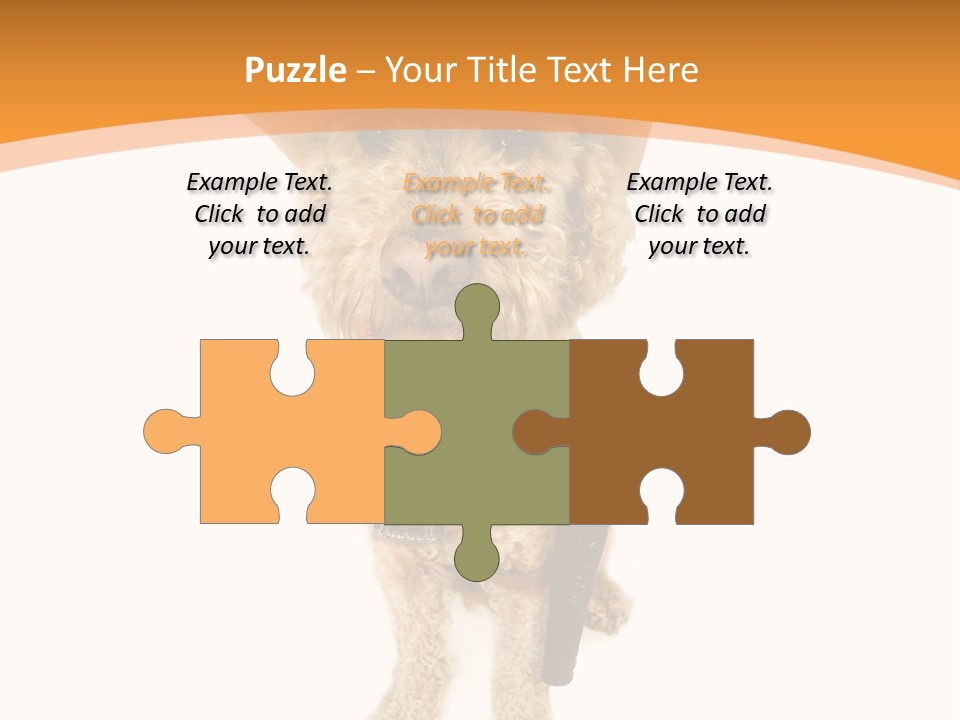 Cowboy Guarding Canine PowerPoint Template