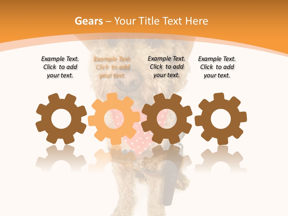 Cowboy Guarding Canine PowerPoint Template