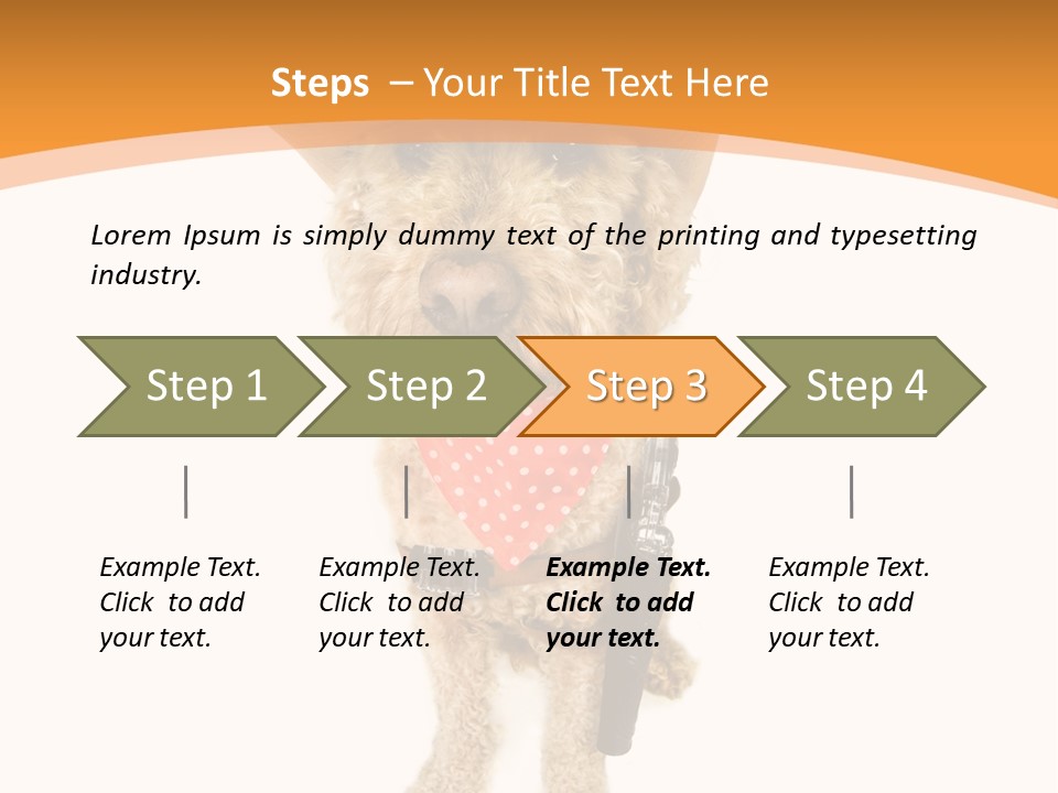 Cowboy Guarding Canine PowerPoint Template
