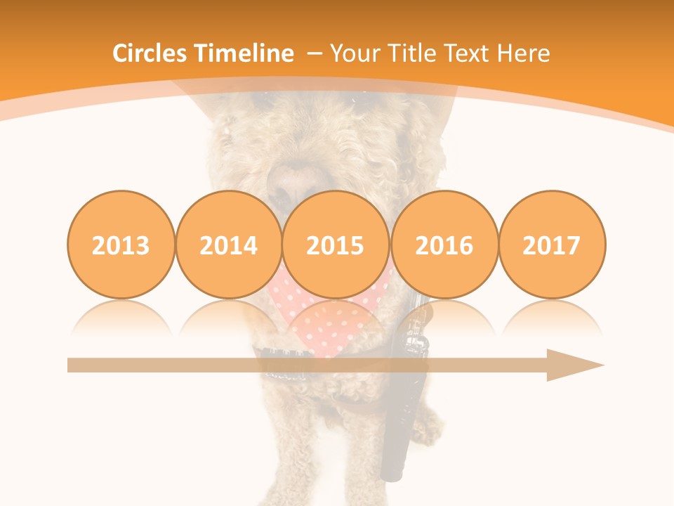 Cowboy Guarding Canine PowerPoint Template