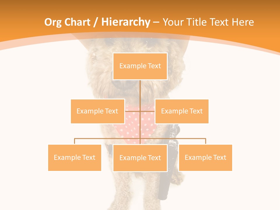 Cowboy Guarding Canine PowerPoint Template