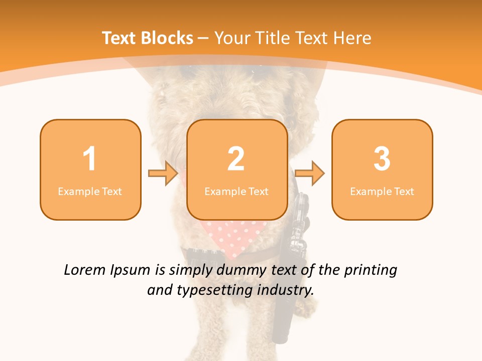 Cowboy Guarding Canine PowerPoint Template