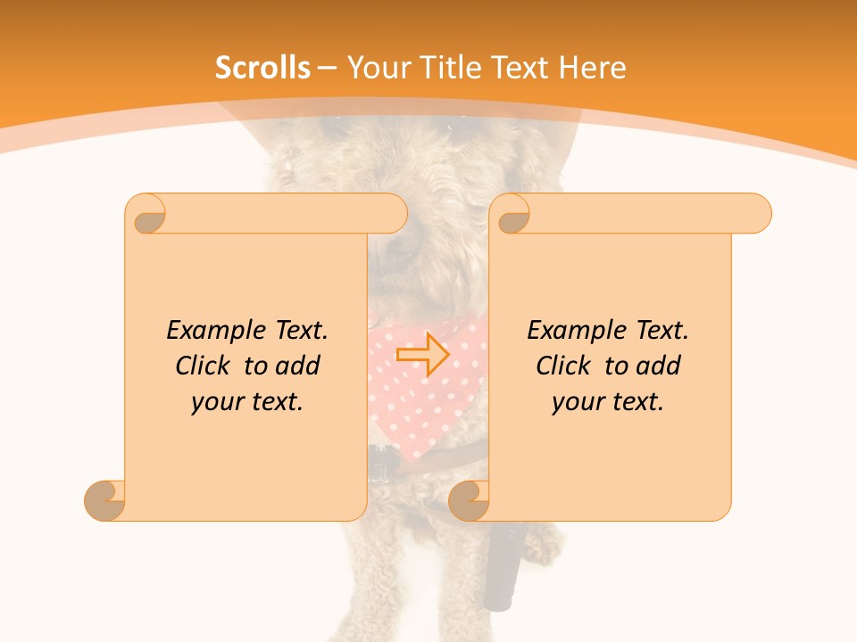 Cowboy Guarding Canine PowerPoint Template