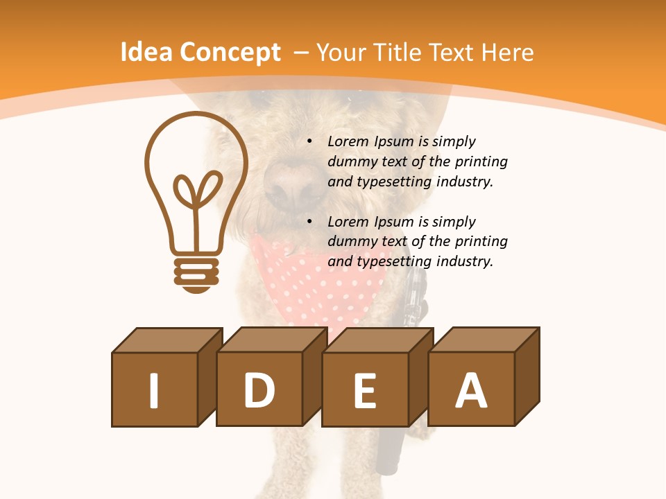 Cowboy Guarding Canine PowerPoint Template