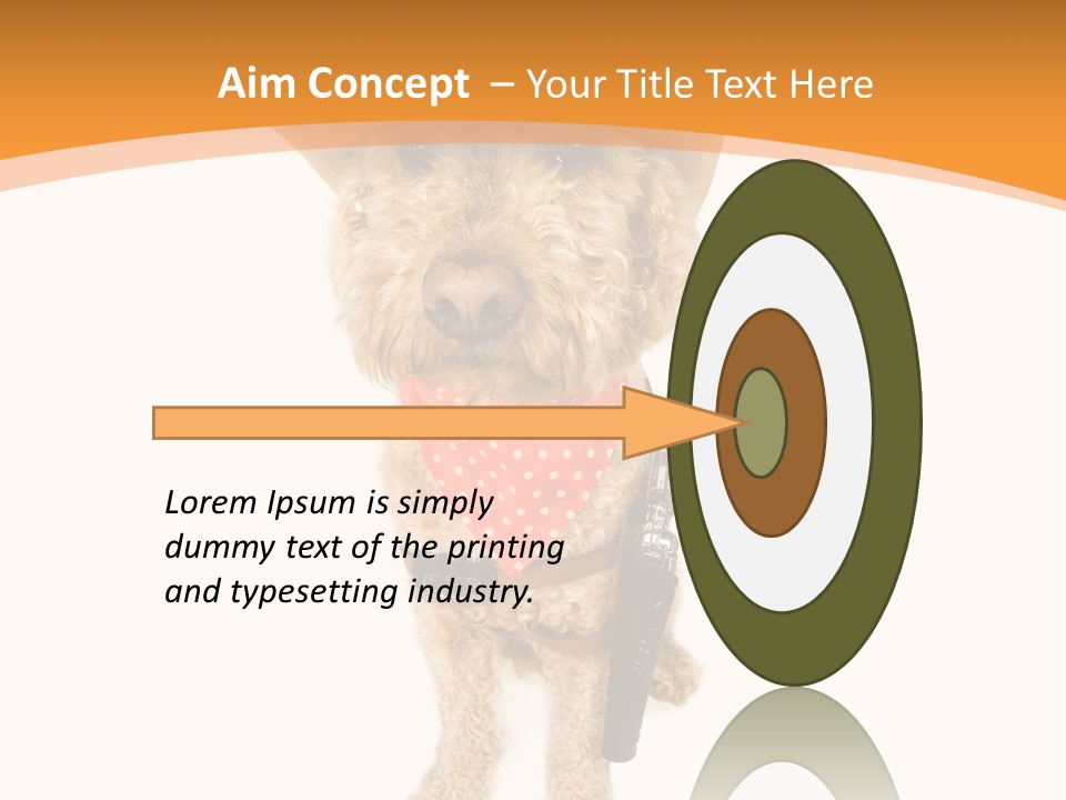 Cowboy Guarding Canine PowerPoint Template