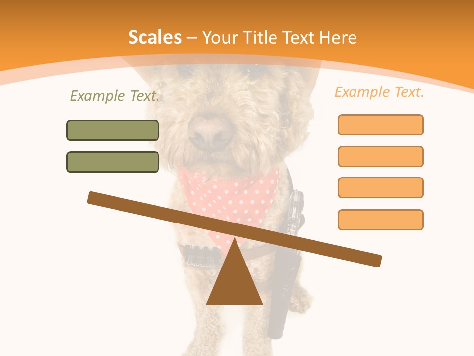Cowboy Guarding Canine PowerPoint Template