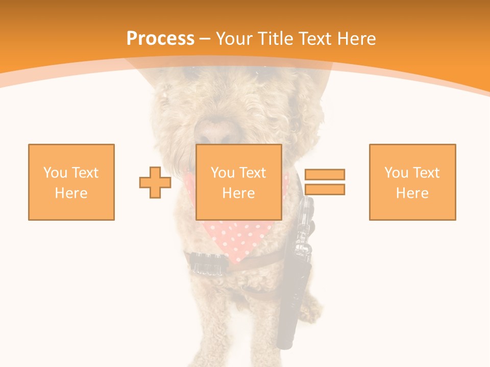 Cowboy Guarding Canine PowerPoint Template