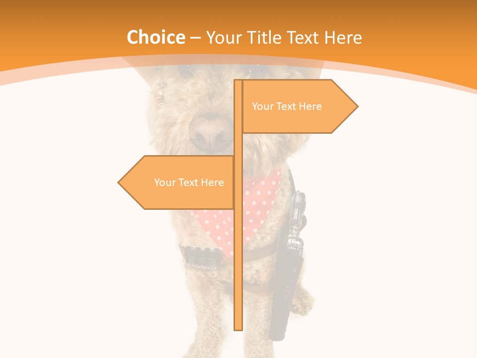 Cowboy Guarding Canine PowerPoint Template