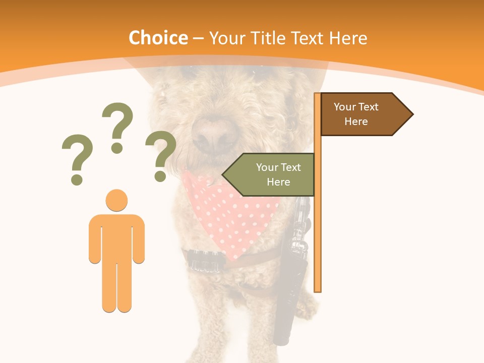 Cowboy Guarding Canine PowerPoint Template