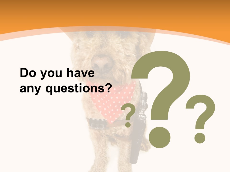 Cowboy Guarding Canine PowerPoint Template