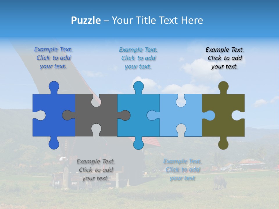 Tana Toraja Sulawesi House PowerPoint Template