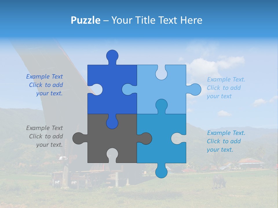 Tana Toraja Sulawesi House PowerPoint Template