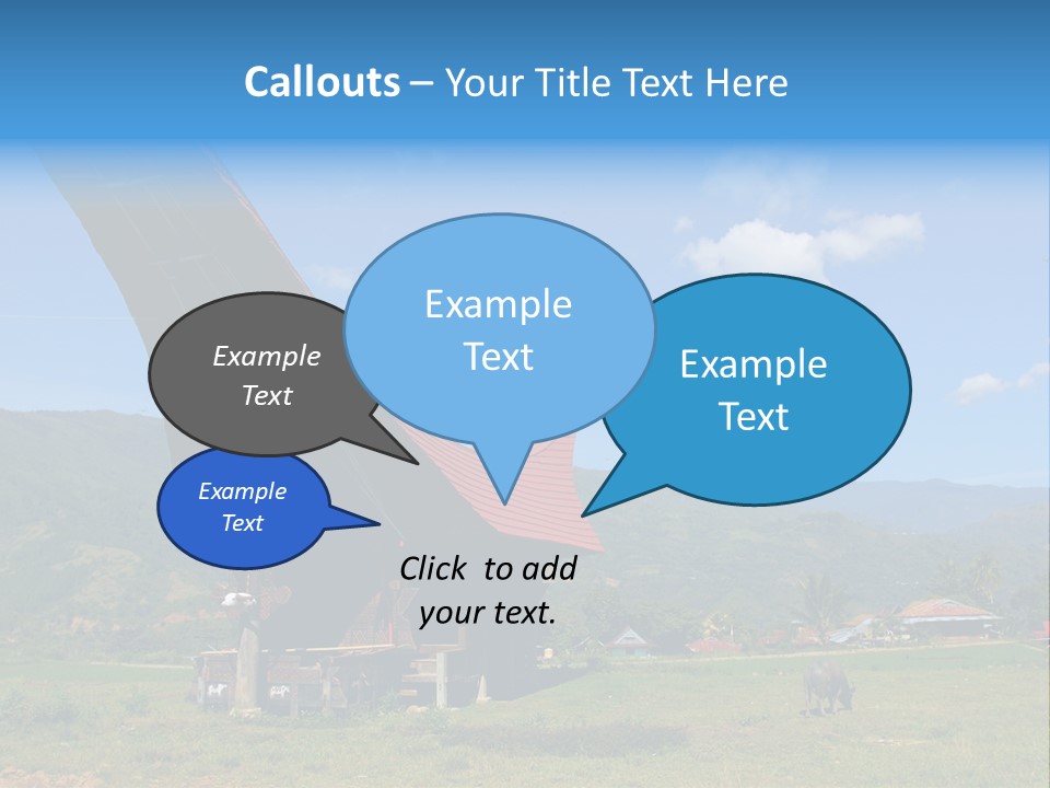 Tana Toraja Sulawesi House PowerPoint Template
