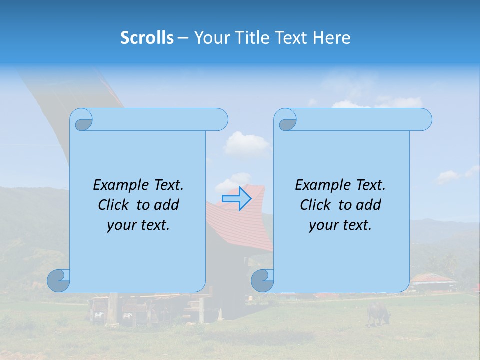 Tana Toraja Sulawesi House PowerPoint Template