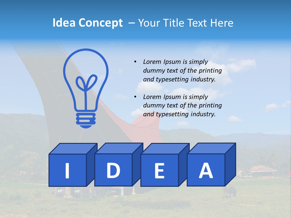 Tana Toraja Sulawesi House PowerPoint Template