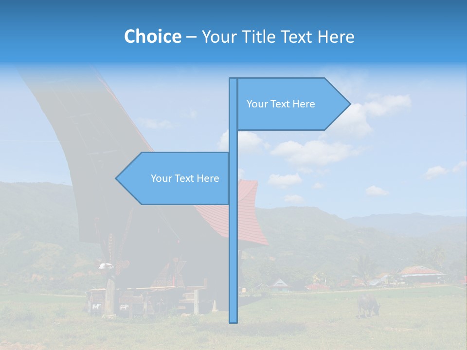 Tana Toraja Sulawesi House PowerPoint Template