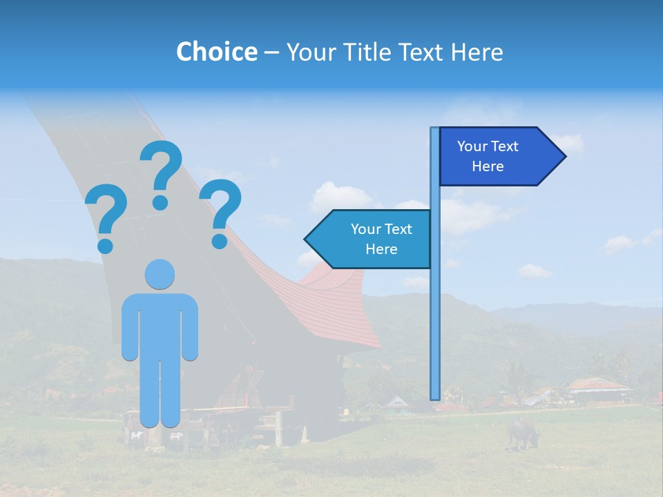 Tana Toraja Sulawesi House PowerPoint Template