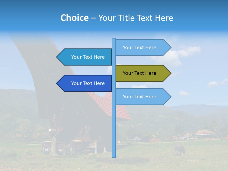 Tana Toraja Sulawesi House PowerPoint Template