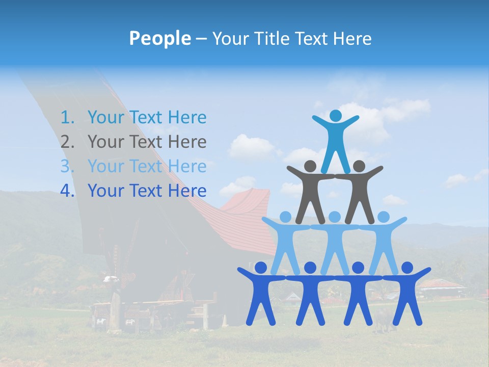 Tana Toraja Sulawesi House PowerPoint Template