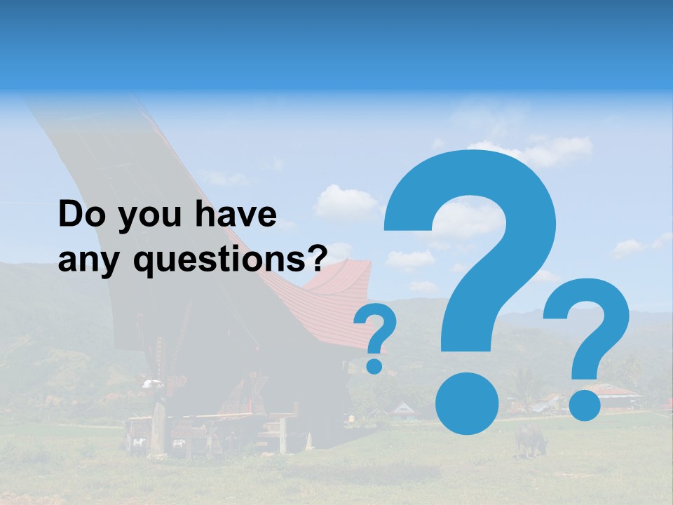 Tana Toraja Sulawesi House PowerPoint Template