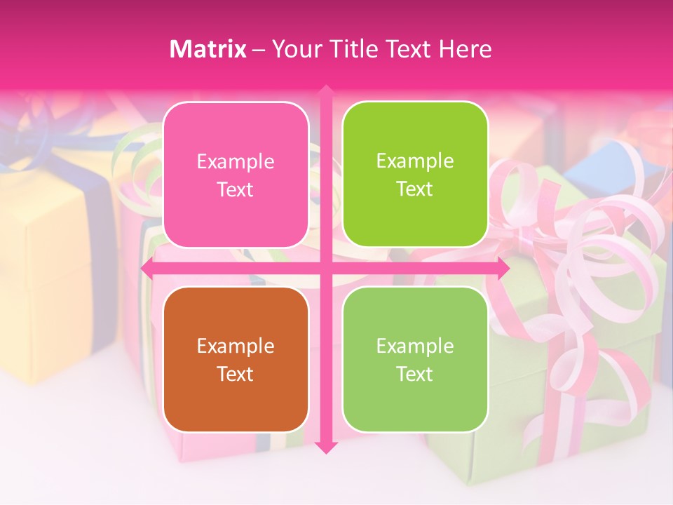 Paper Ribbon Yellow PowerPoint Template