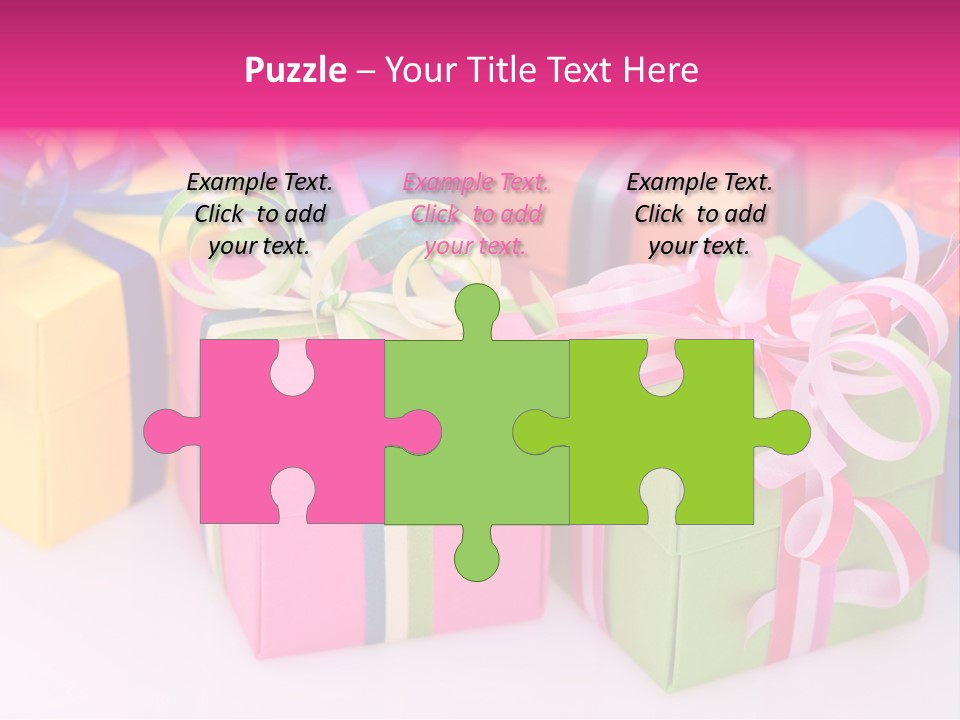 Paper Ribbon Yellow PowerPoint Template