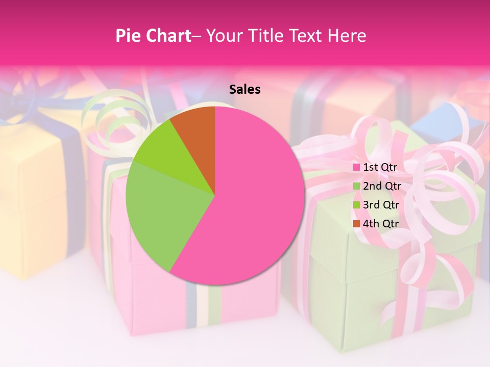 Paper Ribbon Yellow PowerPoint Template