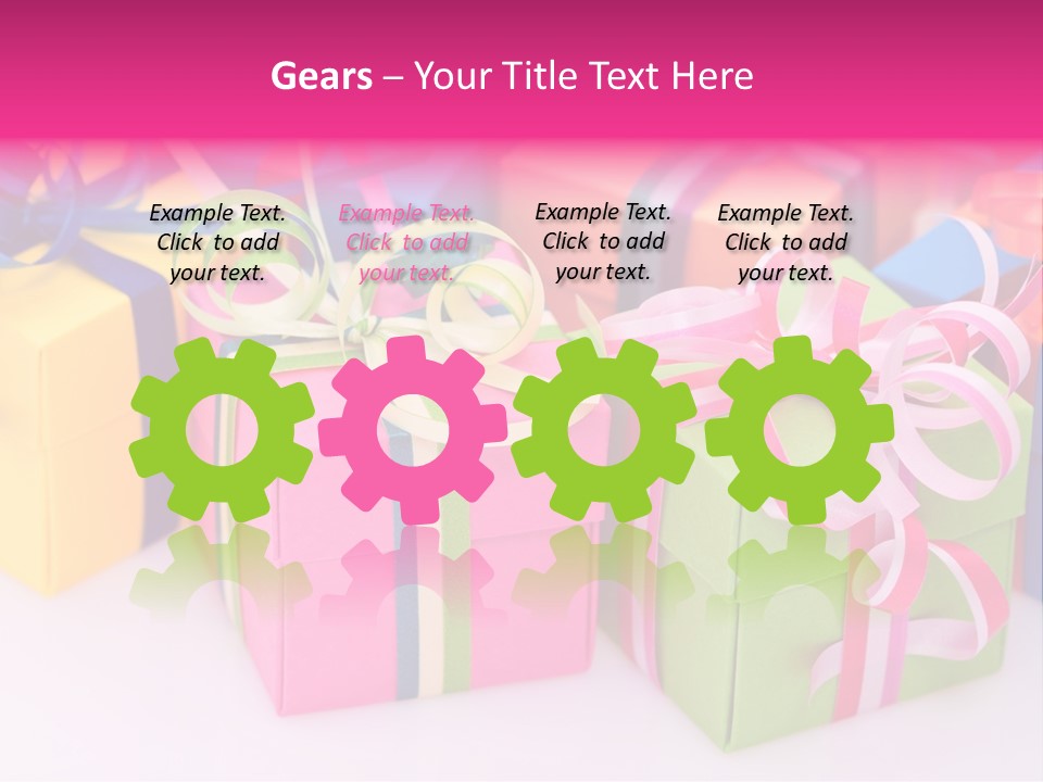 Paper Ribbon Yellow PowerPoint Template
