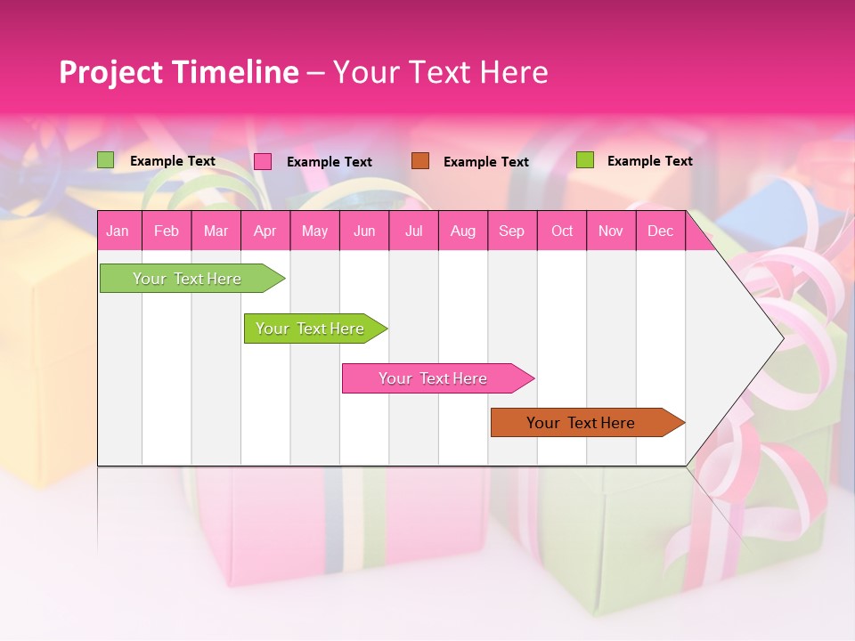 Paper Ribbon Yellow PowerPoint Template