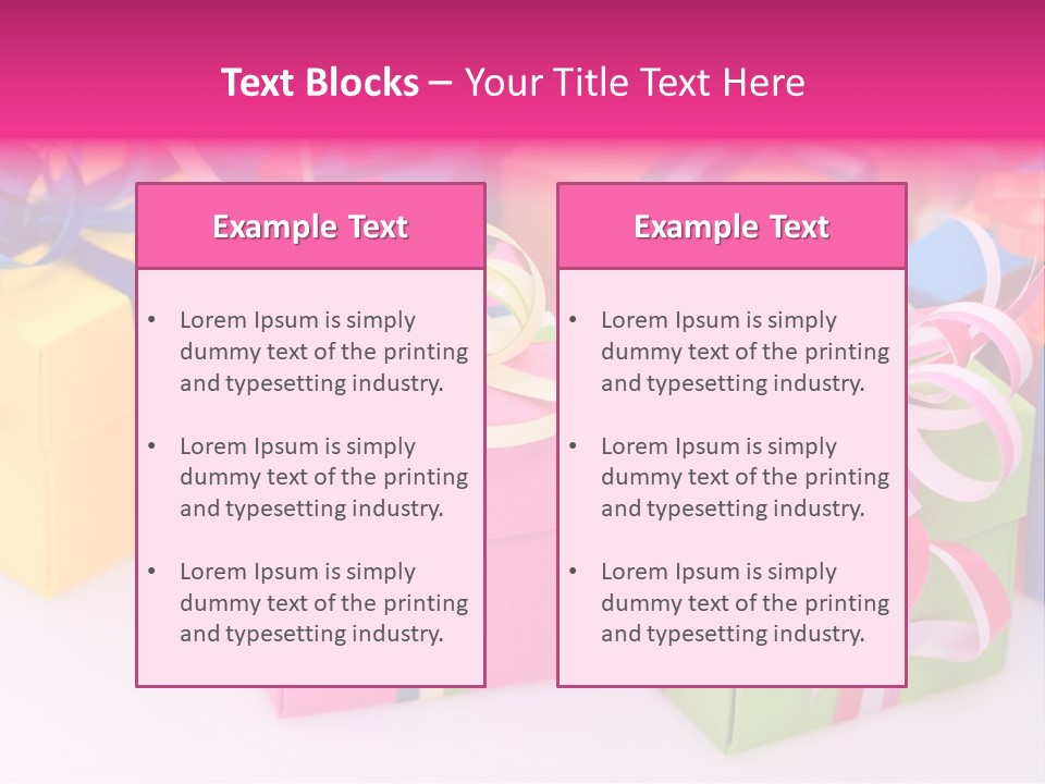 Paper Ribbon Yellow PowerPoint Template