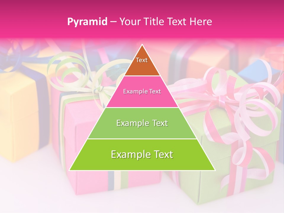 Paper Ribbon Yellow PowerPoint Template