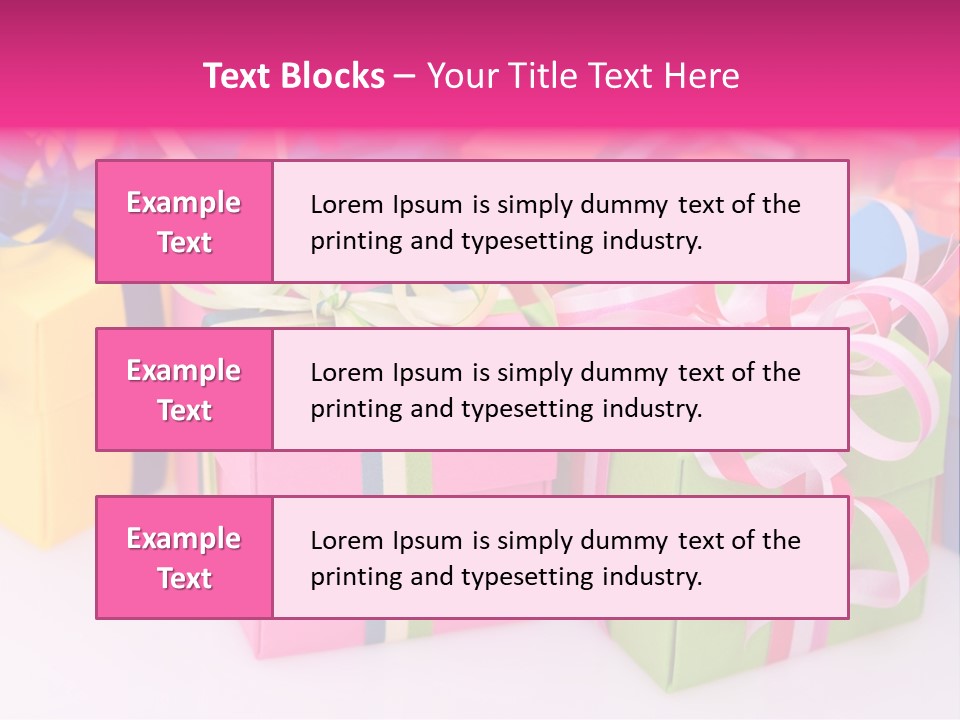 Paper Ribbon Yellow PowerPoint Template