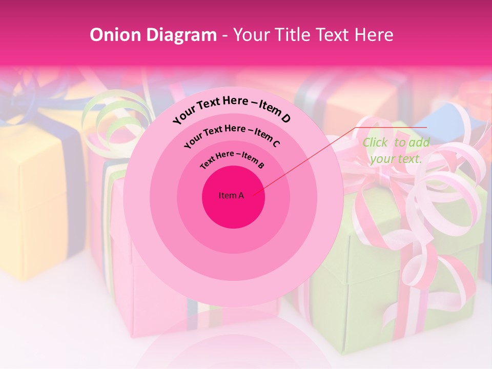 Paper Ribbon Yellow PowerPoint Template