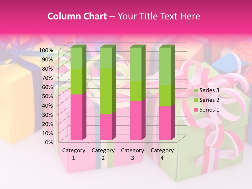Paper Ribbon Yellow PowerPoint Template
