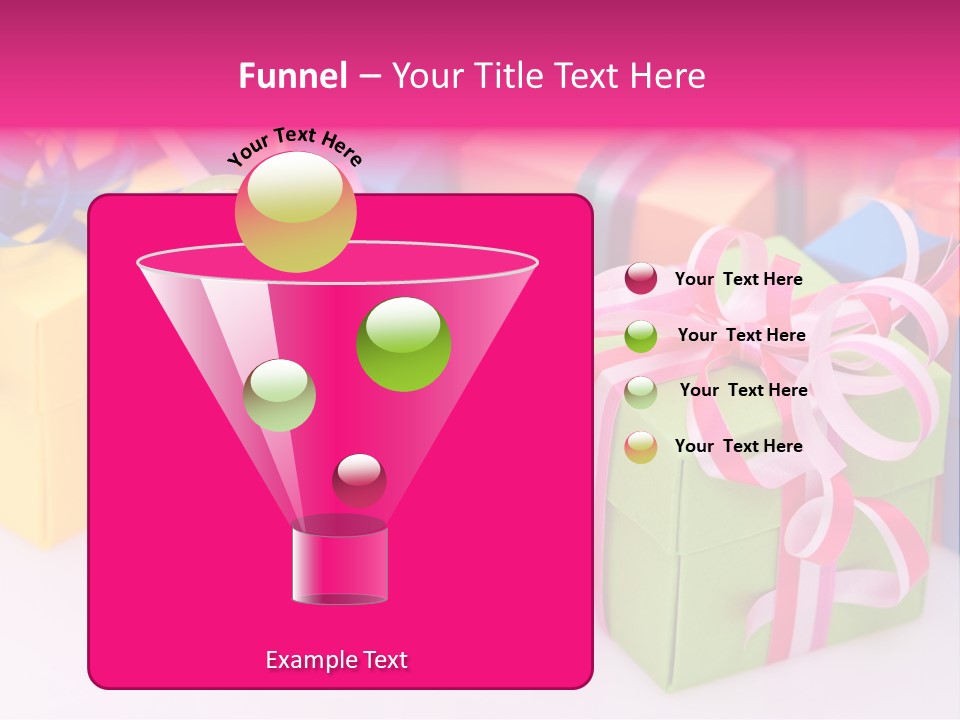 Paper Ribbon Yellow PowerPoint Template