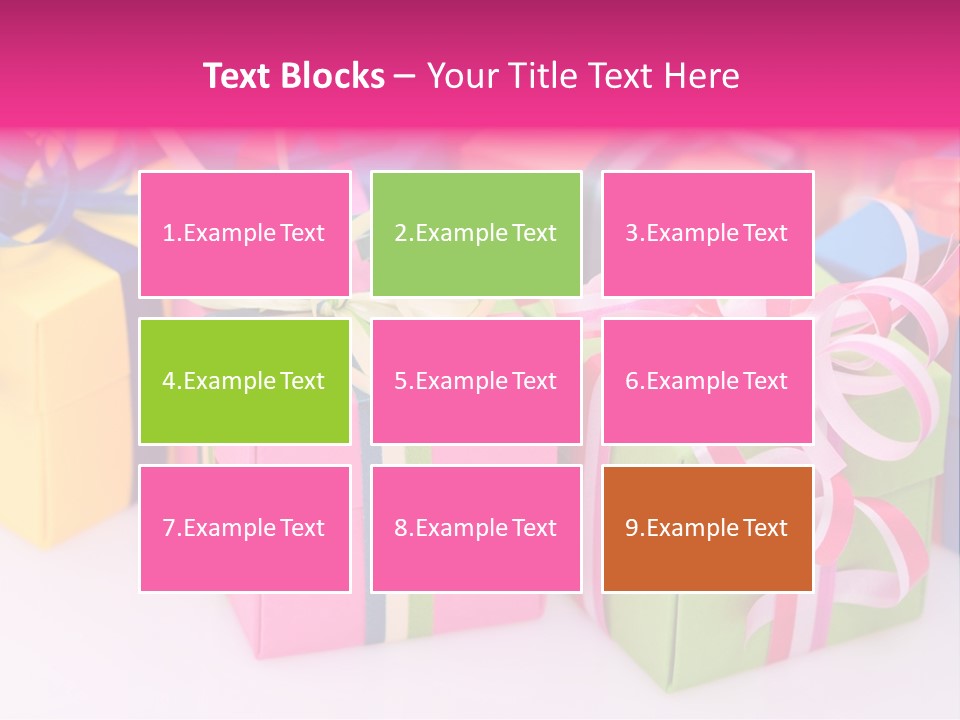 Paper Ribbon Yellow PowerPoint Template