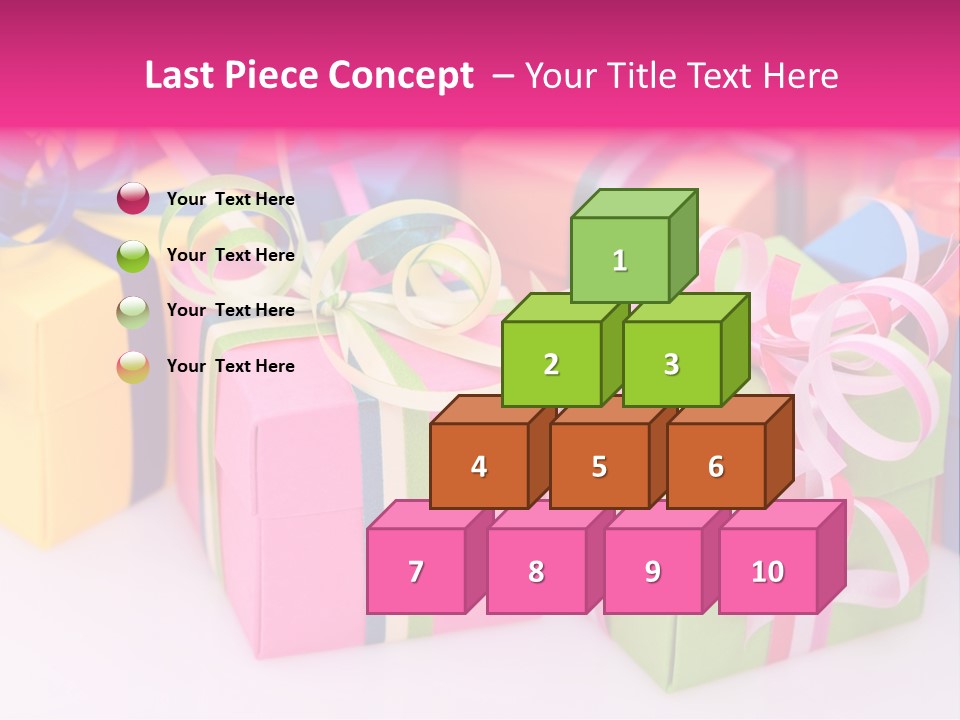 Paper Ribbon Yellow PowerPoint Template