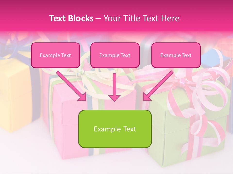 Paper Ribbon Yellow PowerPoint Template