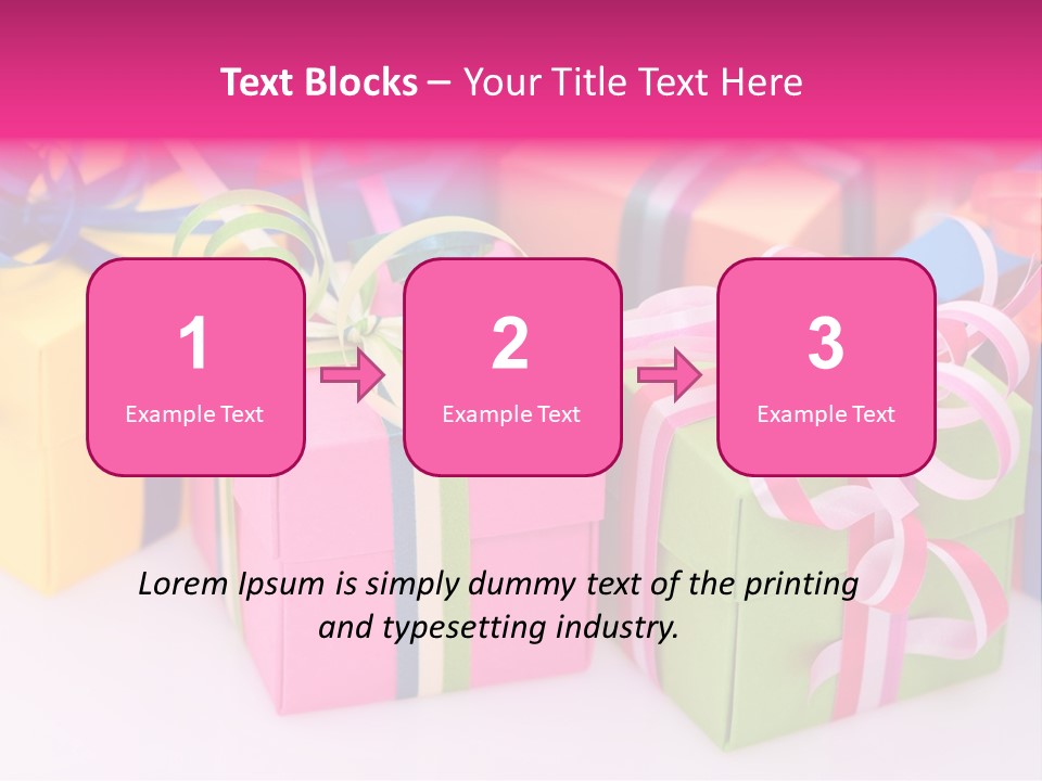 Paper Ribbon Yellow PowerPoint Template