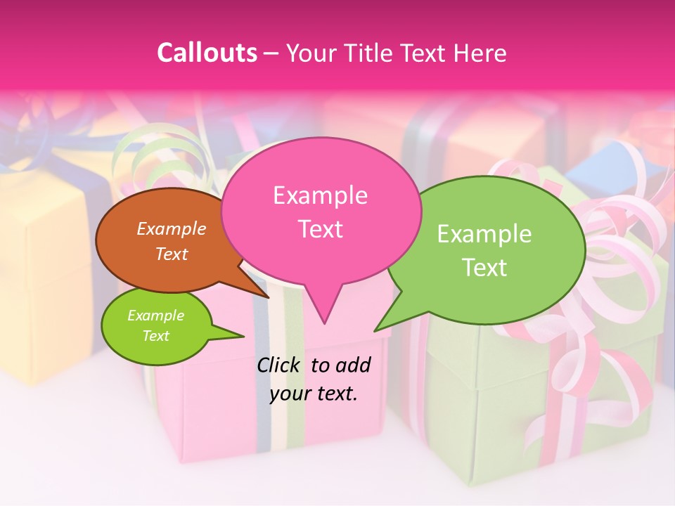 Paper Ribbon Yellow PowerPoint Template