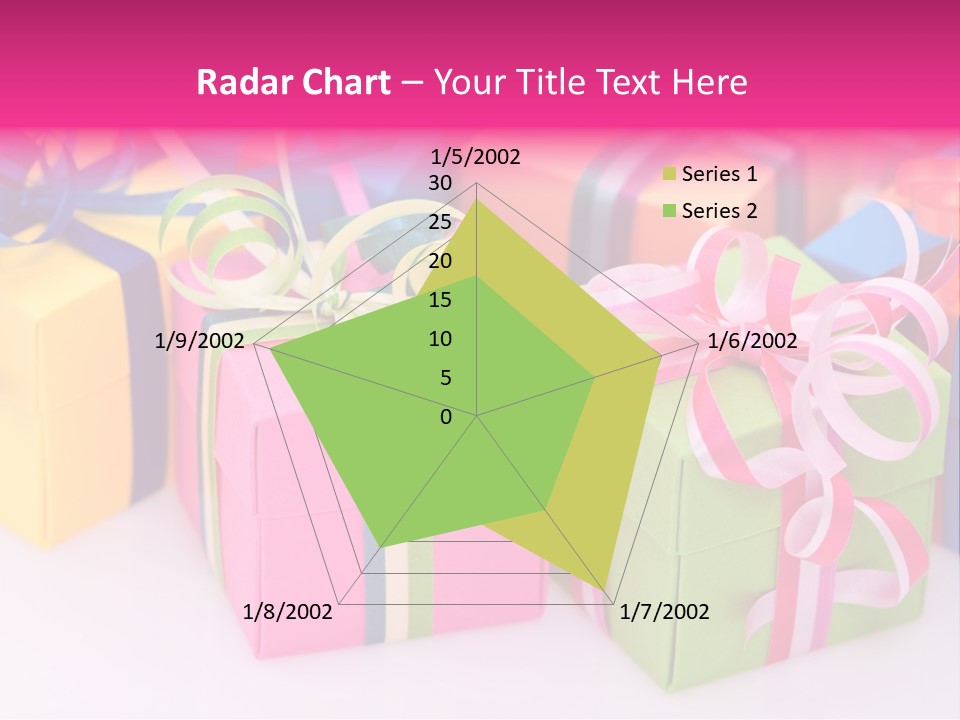 Paper Ribbon Yellow PowerPoint Template