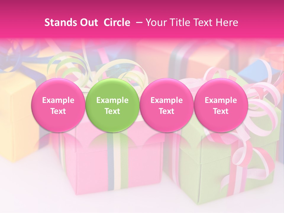 Paper Ribbon Yellow PowerPoint Template