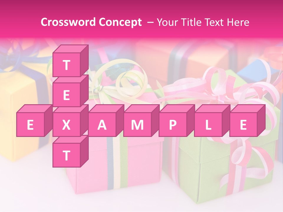 Paper Ribbon Yellow PowerPoint Template