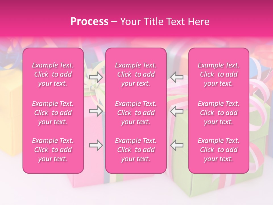 Paper Ribbon Yellow PowerPoint Template