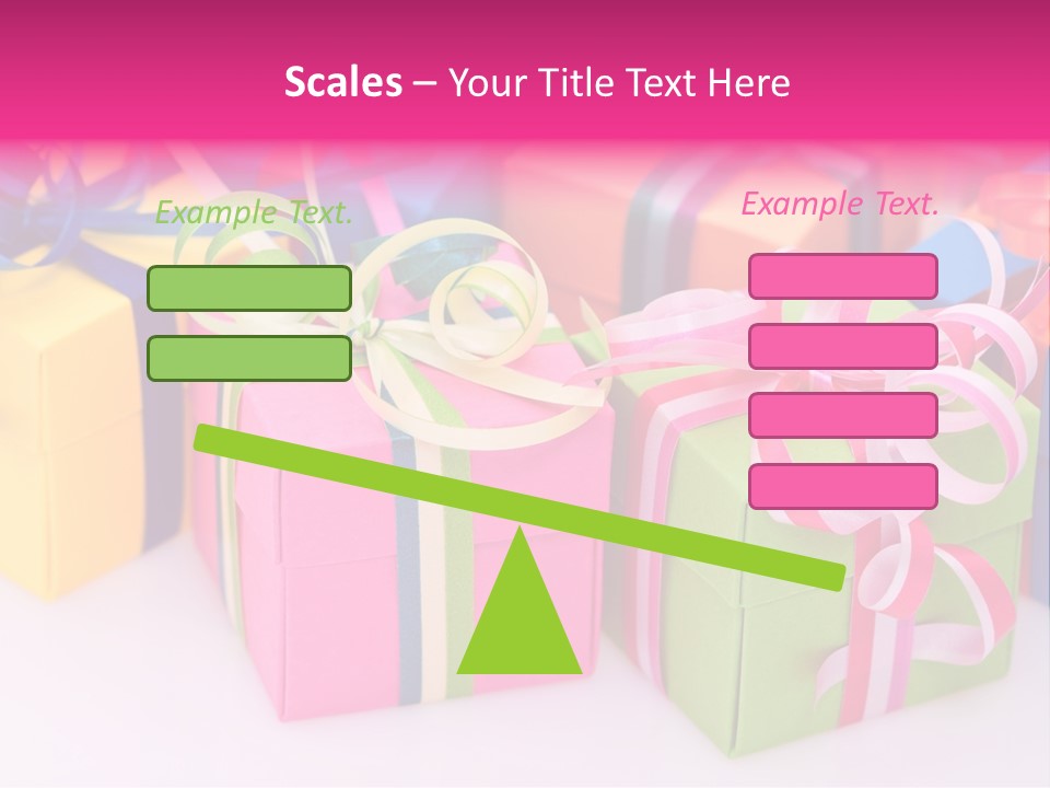 Paper Ribbon Yellow PowerPoint Template