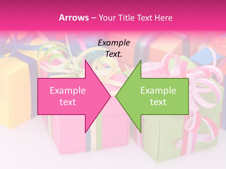 Paper Ribbon Yellow PowerPoint Template