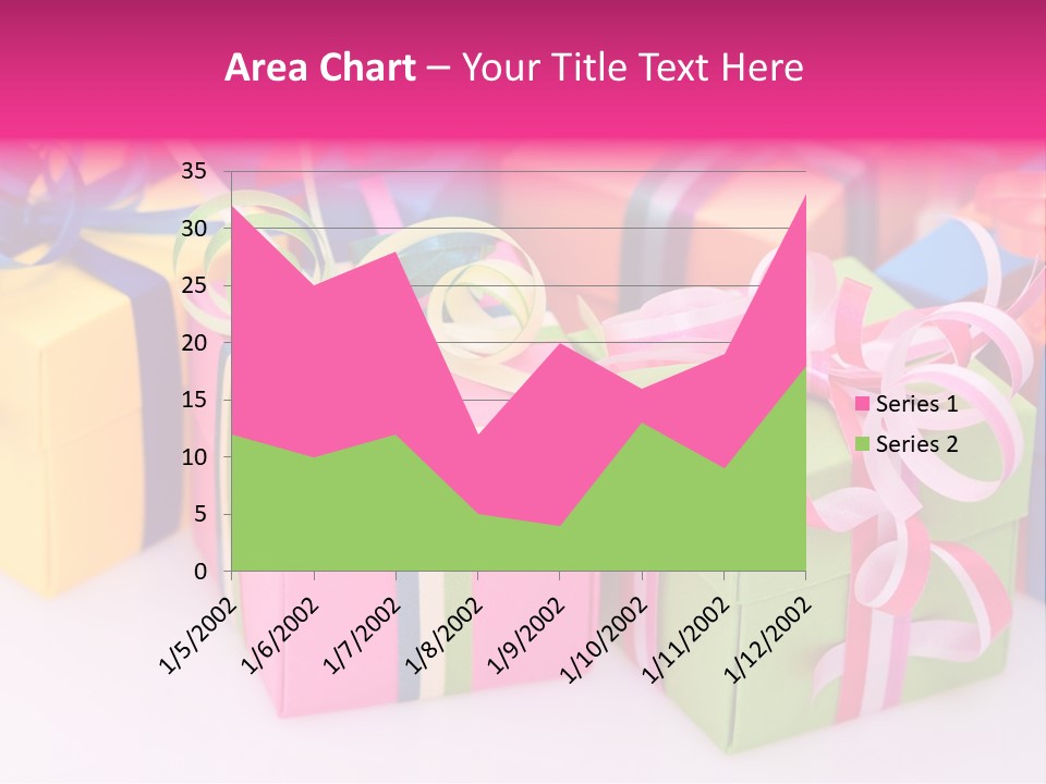 Paper Ribbon Yellow PowerPoint Template