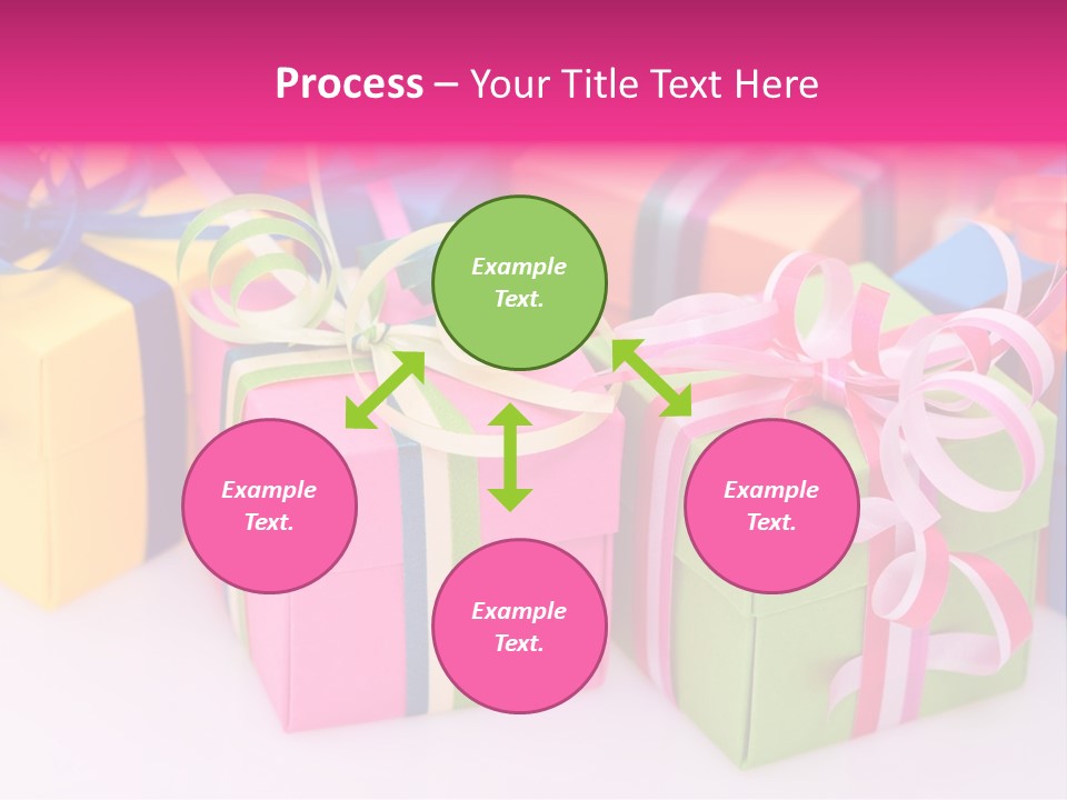 Paper Ribbon Yellow PowerPoint Template