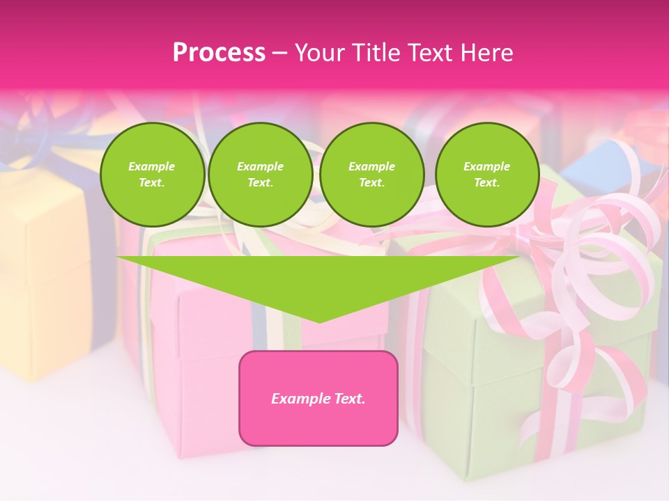 Paper Ribbon Yellow PowerPoint Template