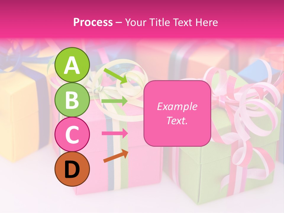 Paper Ribbon Yellow PowerPoint Template